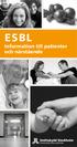 ESBL. Information till patienter och närstående