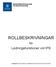 ROLLBESKRIVNINGAR. Ledningsfunktioner vid IPS. för INSTITUTIONEN FÖR PEDAGOGIK OCH SPECIALPEDAGOGIK