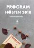 PROGRAM HÖSTEN 2018 HJÄRUPS BIBLIOTEK