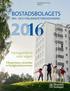 BOSTADSBOLAGETS. Hyresgästerna visar vägen sidan 12 ÅRS- OCH HÅLLBARHETSREDOVISNING. Tillsammans utvecklar vi fastighetsbranschen.