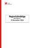 Regionfullmäktige. PROTOKOLL 19 december 2016