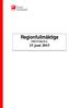 Regionfullmäktige. PROTOKOLL 15 juni 2015