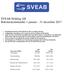 SVEAB Holding AB Bokslutskommuniké 1 januari 31 december 2017