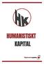 HUMANISTISKT KAPITAL. Välgörenhetspanten