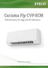 Carisma Fly CVP-ECM. Fläktkonvektor för vägg, med EC fläktmotor. -Alltid rätt inneklimat!