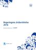 Regeringens årsberättelse 2016