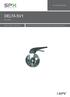 DRIFTSINSTRUKTION DELTA SV1 SKIVVENTIL FORM NO.: H REVISION: SE-8 READ AND UNDERSTAND THIS MANUAL PRIOR TO OPERATING OR SERVICING THIS PRODUCT.