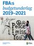 FBA:s. budgetunderlag. Folke Bernadotteakademin Myndigheten för fred, säkerhet och utveckling