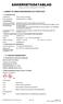 SÄKERHETSDATABLAD. i enlighet med Reach förordning (EG) nr 1907/2006