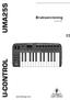 U-CONTROL UMA25S. Bruksanvisning A