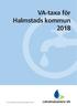 VA-taxa för Halmstads kommun 2018