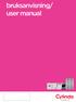 bruksanvisning/ user manual