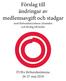 Förslag till ändringar av medlemsavgift och stadgar. med förbundsstyrelsens yttranden och förslag till beslut