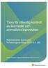 Taxa för offentlig kontroll av livsmedel och animaliska biprodukter