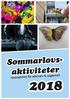 Sommarlovs- aktiviteter