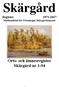 Skärgård. Register Medlemsblad för Föreningen Skärgårdsmuseet. Orts- och ämnesregister Skärgård nr 1-94