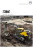 EC140E. Volvo Excavators t 122 hp