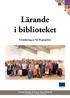 Lärande i biblioteket