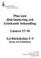 Plan mot diskriminering och kränkande behandling. Läsåret Lerbäckskolan F-3 Skola och fritidshem