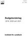 Dnr: /18. Budgetunderlag. 2019, 2020 och Institutet för rymdfysik