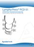 Lympha Press PCD Kammar Kompressionspump. Minskar ödemet i takt med att livskvalitén ökar