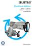 Elektriska ställdon SA07.1 SA48.1 SAR 07.1 SAR 30.1 AUMA NORM. Driftinstruktion. Certificate Registration No /