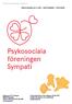 Psykosociala föreningen Sympati rf MEDLEMSBLAD 4/2018 SEPTEMBER - OKTOBER