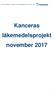 Kancera AB (publ) Status för läkemedelsprojekt november Kanceras läkemedelsprojekt november 2017