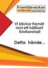 Framtidsveckan September För en hållbar omställning KRISTIANSTAD. Vi blickar framåt mot ett hållbart Kristianstad! Detta hände...