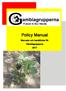 Policy Manual. Manualer och handböcker för Gambiagrupperna 2017