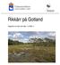 Rikkärr på Gotland. Rapporter om natur och miljö nr 2008: 2