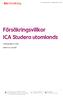 Försäkringsvillkor ICA Studera utomlands