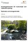 Kunskapsöversikt för kulturmiljö och Vattenförvaltning