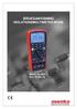 BRUKSANVISNING ISOLATIONSMULTIMETER M1630. Art.nr: Enr: