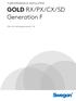 FUNKTIONSMANUAL INSTALLATION GOLD RX/PX/CX/SD Generation F. Från och med programversion 1.26