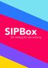 SIPBox. Ett verktyg för samordning