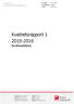 Kvalitetsrapport
