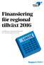Finansiering för regional tillväxt 2016