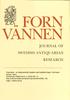 Kvarnåsen : en tidigmesolitisk boplats med hyddlämningar i Värmland Olsson, Hans Fornvännen 2008(103):3, s. [153]-159 : ill.