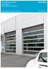 Produktdatablad Takskjutport ASSA ABLOY OH1042FG. ASSA ABLOY Entrance Systems