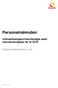 Personalnämnden. Verksamhetsplan/internbudget samt internkontrollplan för år 2018 PERSONALNÄMNDEN VER