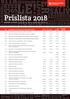 Prislista 2018 Gäller från 1 maj Vid fakturering tillkommer en avgift på 50 kronor.