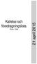 Kallelse och föredragningslista Kultur i Väst. 21 april 2015
