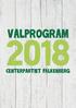 Valprogram. Centerpartiet Falkenberg