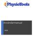 Innehåll. PhysioTools 2018 Manual PhysioTools Online Manual 1
