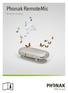 Phonak RemoteMic. Bruksanvisning