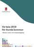 Va-taxa 2018 För Kumla kommun. Allmä nnä vätten- och ävloppsänlä ggning. Vision. Program. Policy. Regler. Handlingsplan