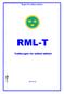 Regler för militär luftfart RML-T Trafikregler för militär luftfart