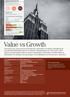 Value vs Growth INDEXBEVIS OUTPERFORMANCE VALUE VS GROWTH Credit Suisse International ERBJUDS AV Indexbevis Outperformance