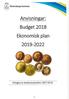 , q Anvisningar: Budget 2018 Ekonomisk plan. Vänersborgs kommun. Antagna av Kommunstyrelsen